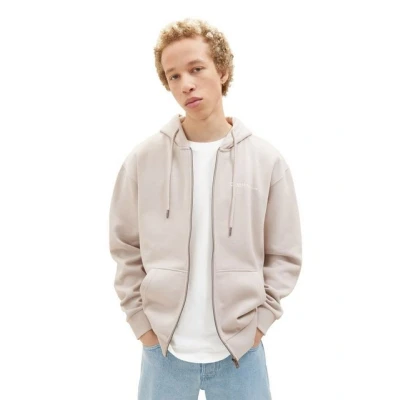 Abbildung von TOM Tailor Denim FULL ZIP Sweatjacke, Herren, Größe: Small, Light dove grey