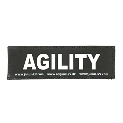 Abbildung von JULIUS K 9 Klettaufschrift, Agility, klein, Schwarz