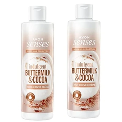 Abbildung von Avon Senses Duschcreme mit Buttermilch und Kakaoreich, 2 x 400 ml, Stück