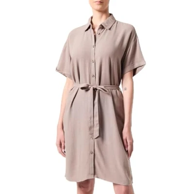 Abbildung von Pieces Vinsty Blusenkleid, Damen, Größe: Small, Fossil