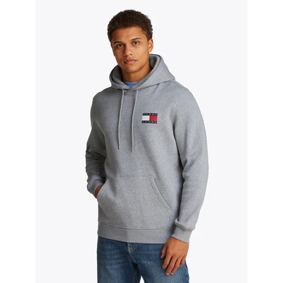 Abbildung von Tommy Jeans Essential FLAG HOOD Sweatshirt grey, Herren, Größe: 46, Grey