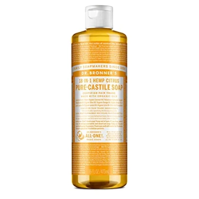 Abbildung von Dr. Bronner ́s 18IN1 Liquid SOAP Citrusorange Duschgel, Größe: 475 ml,