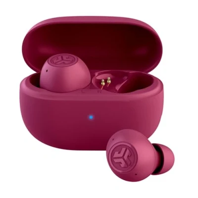 Abbildung von JLab Go Pop ANC In Ear Kopfhörer Bluetooth, Smart Active Noise Cancelling kabellose 24+ Std. Spielzeit, True Wireless Earbuds, IP55 schweißresistent, Klare Anrufe &amp; Multipunkt, Fuchsia