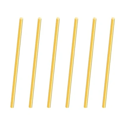 Abbildung von iMeistek Messingstab, 3mm Durchmesser 100mm Länge Messing massiv Rundstab für Drehbank Bar Stock, DIY Crafts (6PCS)