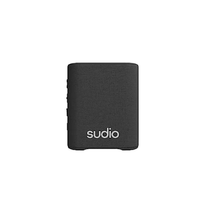 Abbildung von Sudio S2 Schwarz, Bluetooth Lautsprecher mit lautem Klang und tiefen Bässen Lange Spielzeit IPx5 Wasserdichtes 5.3 TWS Pairing Tragbarer drahtloser Kompaktlautsprecher für Zuhause, draußen