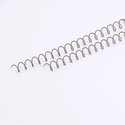 Abbildung von Craftelier 2 Spiralen Set zum Binden von Alben, Notizbüchern oder Agenden Ideal für Scrapbooking und Bastelprojekte Ø 1,27 cm (0,5&quot;) Länge 30,5 (12&quot;) Farbe Vintage Bronze