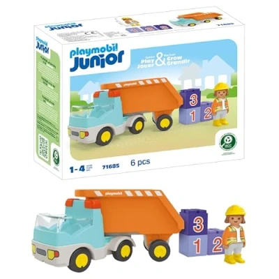 Abbildung von Playmobil® Konstruktions Spielset Kipplaster (71685), JUNIOR, (6 St), Made in Europe