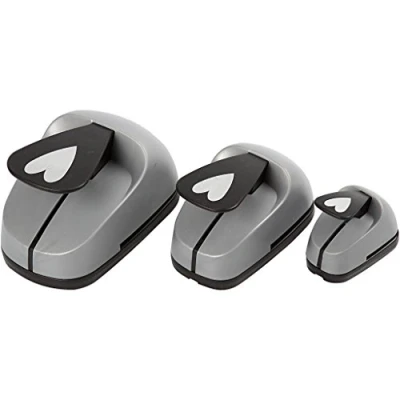 Abbildung von Stanzer Set, Größe 25+49+75 mm, Herz, 3 teilig