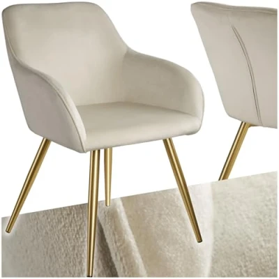 Abbildung von tectake Esszimmerstuhl Marilyn (1er Set, 1 St), Gepolstert