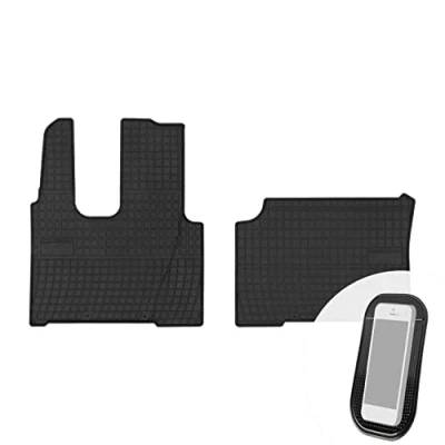 Abbildung von Gummimatten Auto Fußmatten Gummi Automatten Passgenau 2 teilig Set passend für Mercedes Benz Actros Mp4 schmale Kabine ab 2012
