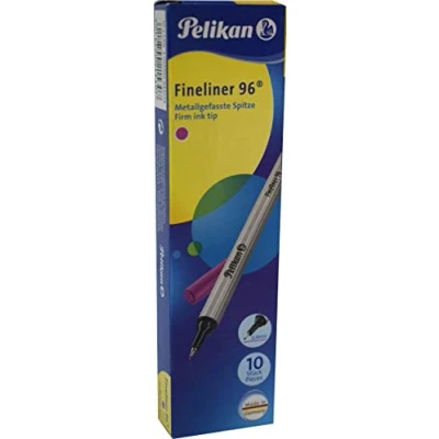 Abbildung von Pelikan 943225 Fineliner 96® Pink, 10 Stück in Schachtel