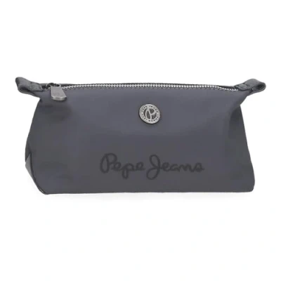 Abbildung von Pepe Jeans Corin Kulturbeutel, grau, 20,5 x 11,5 7,5 cm, Polyester und PU, 1,77 l, von Joumma Bags, Talla única, Kulturbeutel