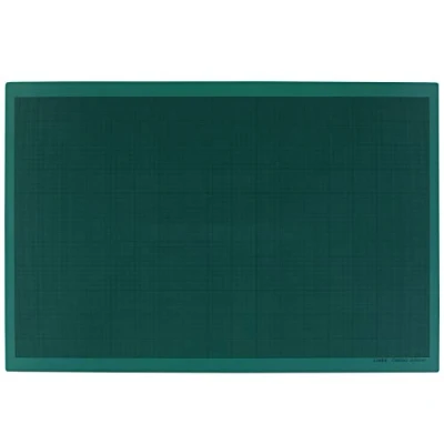 Abbildung von Linex Schneidematte A1 60x90cm, mit mm Raster, selbstheilende Schnittfläche, grün, 10 Stück
