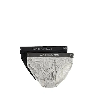 Abbildung von Emporio Armani Herren 2 pack Brief Pure Cotton Slip, Weiß, L EU