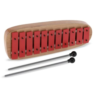 Abbildung von BSX 847006 GH11 GH11R Glockenspiele (11 Platten, Tonumfang c&#039;&#039; f&#039;&#039;&#039;) mit Tasche rot