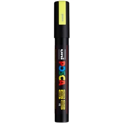 Abbildung von Uni Ball Fasermaler Posca PC 5M 1,8 2,5mm neon gelb