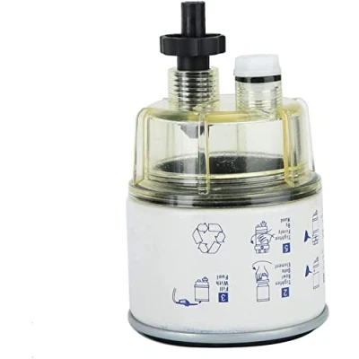 Abbildung von BLLBOO Kraftstoff Wasserabscheiderfilter,R12T Universal Boot Marine Rotation Kraftstofffilter Wasserabscheider für Schnellboot