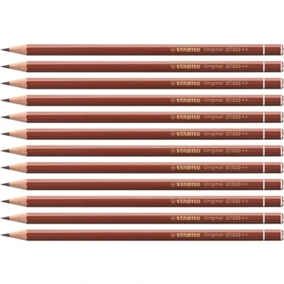 Abbildung von Premium Buntstift STABILO Original 12er Pack englischrot dunkel