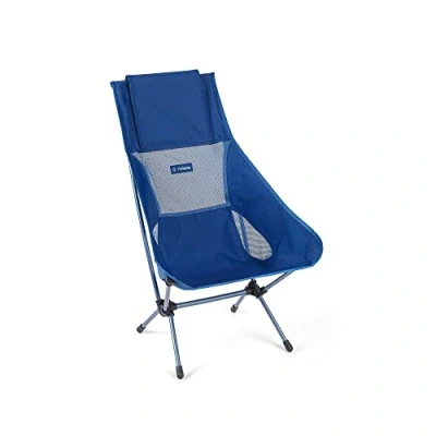 Abbildung von Helinox Chair Two Der aus dem Original entwickelte leicht und gut verstaubar bietet mit Seiner verlängerten Rückenlehne eine zusätzliche Unterstützung (Blue Block + Pockets)