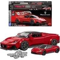 Abbildung von ​Mattel Brick Shop Hot Wheels Speed Serie Bauset, Maserati MC20 mit 250 Teilen, realistischen Details und individuellen Aufklebern, für Sammler Kinder ab 10 Jahren, JFR90
