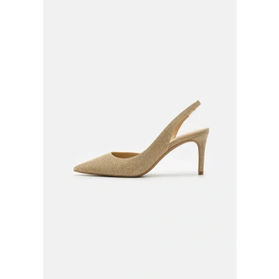 Abbildung von Michael Kors Alina FLEX Sling High Heel Pumps, Damen, Größe: 40, Pale gold Schuhe