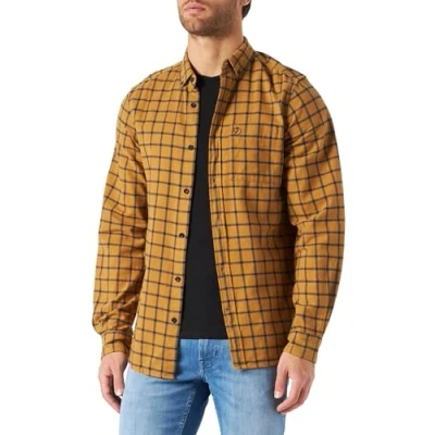 Abbildung von FJALLRAVEN F82979 232 555 Övik Flannel Shirt M Buckwheat Brown Dark Navy S