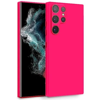 Abbildung von MyGadget Hülle für Samsung Galaxy S22 Ultra Zweilagige Handyhülle mit Kameraschutz Cover Innenfutter &amp; Silikon außen Pink