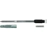 Abbildung von Fischer Thermax 10/120 M8 Abstandsmontagesystem zur Befestigung von leichten Lasten, wie Leuchten und Bewegungsmelder in Wärmedämmverbundsystemen 20 Stück Art. Nr. 45698, Grau/Silber