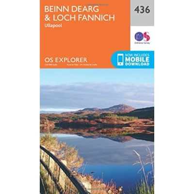 Abbildung von Beinn Dearg and Loch Fannich (OS Explorer Map, Band 436)