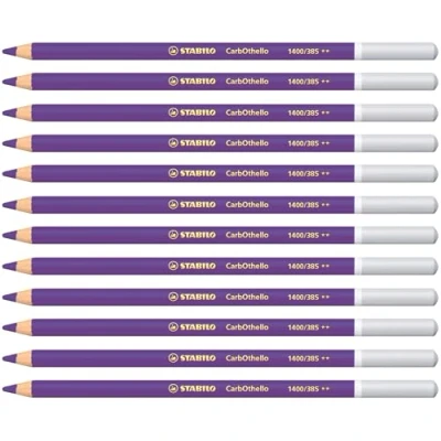 Abbildung von Pastellkreidestift STABILO CarbOthello 12er Pack violett dunkel