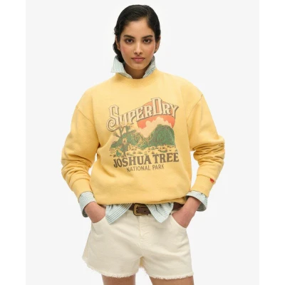 Abbildung von Superdry Sweatshirt, Damen, Größe: 36, Flax yellow