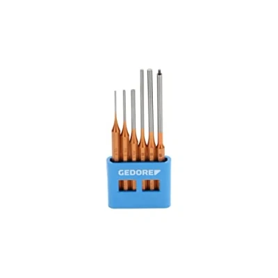 Abbildung von GEDORE Splinttreiber Satz inkl. PVC Halter, 6 teilig, Stahl/Lackierung, Silber/Kupfer