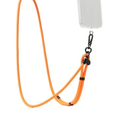 Abbildung von PopSockets Handy Umhängeband, Handyhalter, Crossbody Geräteband Paracord Saftey Orange