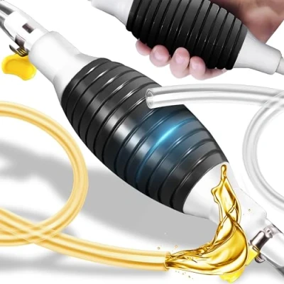 Abbildung von Retoo Handpumpe, Umfüllpumpe, Benzinpumpe, Dieselpumpe, Kraftstoffpumpe, Ölpumpe, Universal Manuelle Transferpumpe für Benzin, Gas, Öl, Kraftstoff, Diesel, Flüssigkeit, Wasser, Aquarium, 2m