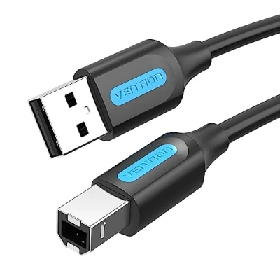 Abbildung von VENTION Druckerkabel USB 1m A auf B Kabel Kompatibel für Drucker, Scanner, HP, Dell, Canon, Lexmark, Xerox usw.