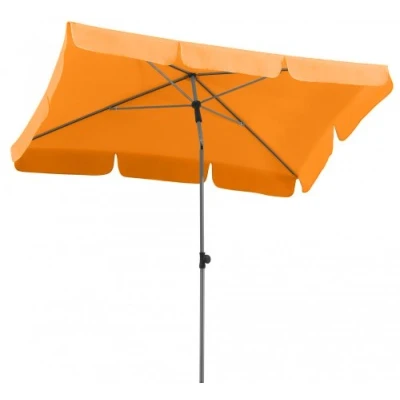 Abbildung von Schneider Sonnenschirm Locarno, mandarine, 180 x 120 cm rechteckig, 718 75, Gestell Stahl, Bespannung Polyester, 2.3 kg