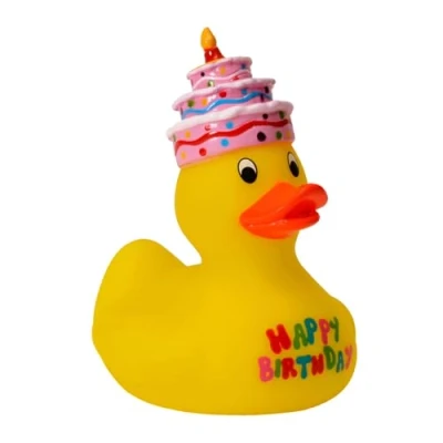 Abbildung von Out of the Blue Badezimmer Set Badeente Happy Birthday Quietscheente
