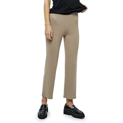 Abbildung von Desires Anne Mid Waisted Ankle Strickhose Hosen Damen In Beige Herbst Hose Größe Xl