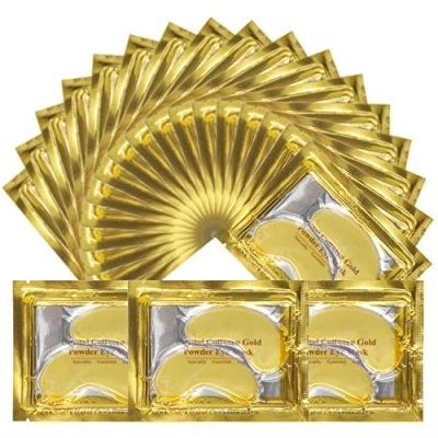 Abbildung von Moulis Eye Pads, Augenpads Gegen Augenringe, Tear Bags &amp; Wrinkles, 24k Gold Collagen Mask, Anti Ageing Augenringe Swelling Removal, Moisturising Skincare (25 Paar)
