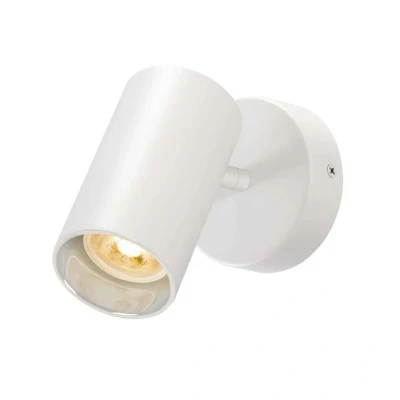 Abbildung von SLV ASTO TUBE Deckenleuchte, Deckenspot, Aufbauleuchte, Innenbeleuchtung für Wohnzimmer, Schlafzimmer, Küche, Diele Kinderzimmer Aluminium, zylindrisch, max. 1x10W, weiß