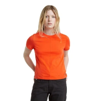 Abbildung von G STAR Front SEAM Tshirt basic, Damen, Größe: Small, Jaffa
