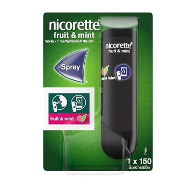 Abbildung von nicorette fruit &amp; mint Spray zur Rauchentwöhnung 150 Sp