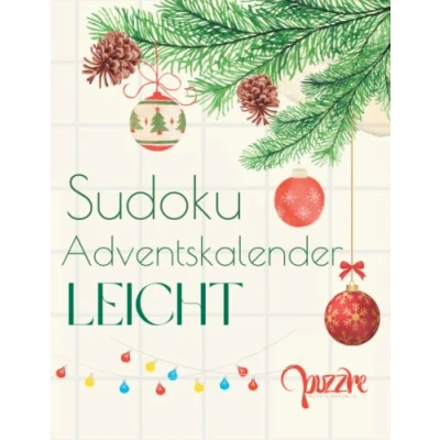 Abbildung von Sudoku Adventskalender Leicht: Denksport Spiele Rätselbuch Logical Mit Lösungen Großdruck
