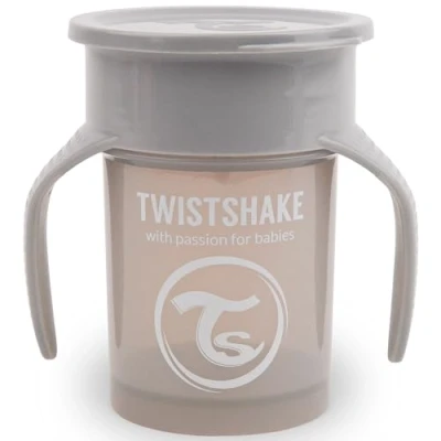 Abbildung von Twistshake 360 Trinklernbecher, Pastel Grey