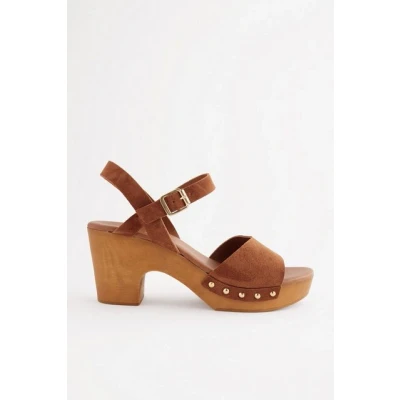 Abbildung von Next Forever Comfort Regular WIDE FIT Riemensandalette, Damen, Größe: 40, Tan brown Schuhe