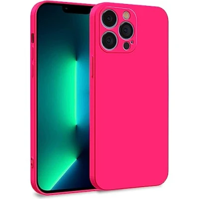Abbildung von MyGadget Hülle kompatibel mit iPhone 13 Pro Zweilagige Handyhülle Kameraschutz Cover Innenfutter &amp; Silikon außen Pink