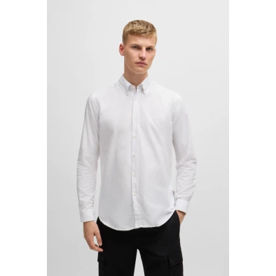 Abbildung von BOSS Rickert Hemd, Herren, Größe: Large, White