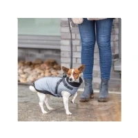Abbildung von TRIXIE Hundemantel Geschirr Mantel Pontis grau