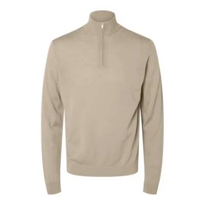 Abbildung von Selected Homme HALF ZIP Strickpullover, Herren, Größe: Small, Kelp
