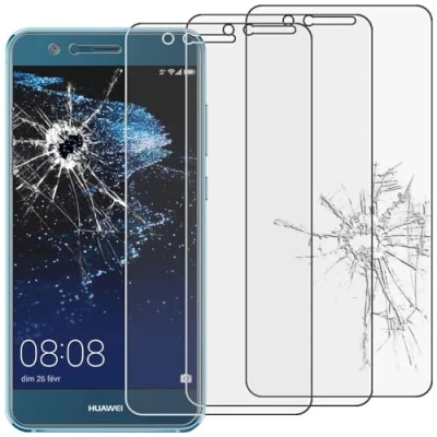 Abbildung von ebestStar kompatibel mit Huawei P10 Lite Panzer Schutz Glas (x3 Stück) Schutzfolie, 9H gehärte Schutzglas, HD Displayschutz, Ultrabeständig